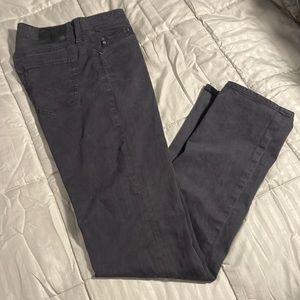 Mens AG Adriano Goldschmied The Everett Slim Straight Black Jeans Size 32W & 34L